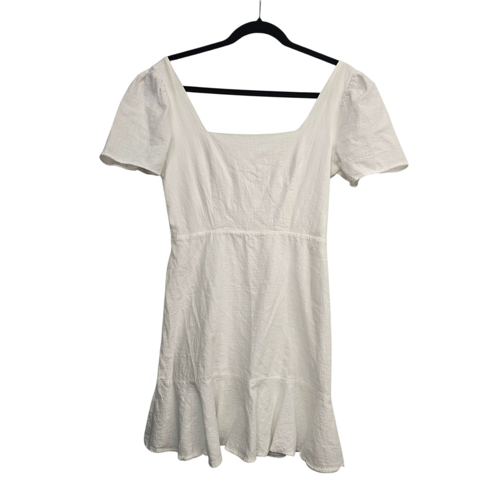 Altar'd State White Puff Sleeve Dress M Cottagecore Coquette Summer Aesthetic‎
